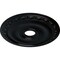 Ekena Millwork Jackson Ceiling Medallion (Fits Canopies up to 5 1/8"), 20"OD x 3 5/8"ID x 1"P, Jet Black CM20JABLF - alternate 3